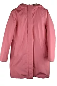 Lands End Womans Pink Long Padded Puffer Jacket Size XS Petite Anorak Parka Coat - Picture 1 of 11