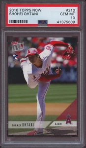 2018 Topps Now 210 Shohei Ohtani PSA 10 Gem Mint RC - Picture 1 of 3