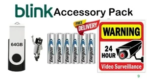 Blink Zubehörpaket 9 - 64GB USB + 6 Energizer Akkus + CCTV-Aufkleber - Bild 1 von 7