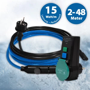 Frostschutz Heizkabel Thermostat Rohrbegleitheizung Fi Adapter Begleit heizung - Bild 1 von 150