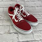 VANS Off The Wall Red & White Men’s Size 10 Skateboard Sneakers Tennis Shoes