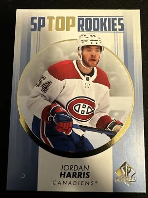 2022-23 SP Authentic SP Top Rookies Jordan Harris TR-16 BLUE Montreal Canadiens - Image 1 of 2