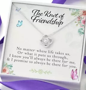 To My Best Friend Gift Necklace For Birthday BFF Jewelry + Message Card & Box - Picture 1 of 3