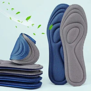 Paquete de 4 plantillas ortopédicas de espuma viscoelástica para zapatos desodorización antibacteriana - Imagen 1 de 17