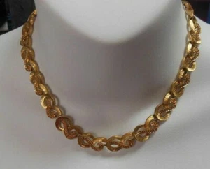 Vintage Monet Swirl Chain Choker Necklace - Picture 1 of 3