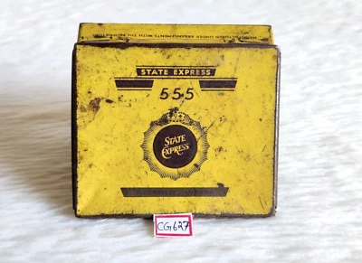 Vintage Ardath Tobacco State Express 555 Cigarette Litho Tin Box England CG627 - Image 1 of 4