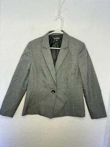 Kasper Blazer Jacke Damen Größe 12 grau Knopfleiste OHNE Taschen - Bild 1 von 5