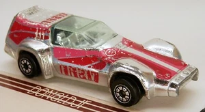IOWA"" Kenner Fast 111's CYCLONE 3 Cromo/Rojo Futurista Coche Personalizado Placa "IOWA - Imagen 1 de 2