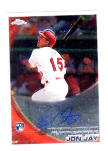 2010 Topps Chrome Jon Jay autograph RC St. Louis Cardinals - Picture 1 of 2