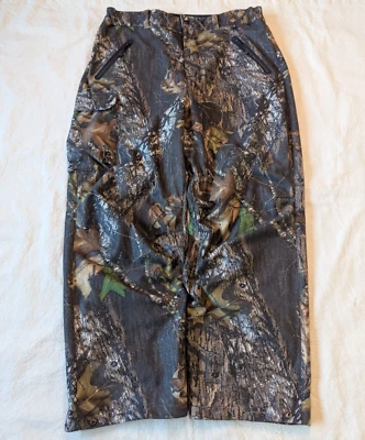Field & Stream VTG Y2K Fleece Soft Shell Mossy Oak Real Tree Wide Leg Pants XL - Image 1 of 4