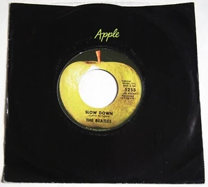 THE BEATLES / SLOW DOWN / MATCHBOX / 7" VINYL SINGLE MONO APPLE LA PRESS 1971 - Picture 1 of 5