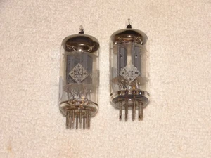 2 x 12AU7 Telefunken Tubes*Very Strong Matched Pair*#R12 - Picture 1 of 5