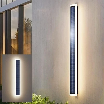 Luces de Pared Solares Exterior Impermeable, 10W LED Iluminación de Pared Montada A... Foto 1 de 4