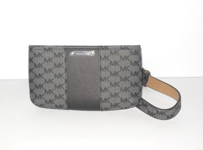 Michael Kors new Signature MK Belt Bag Fanny Pack size L / XL Black Gray NWOT - Image 1 of 4