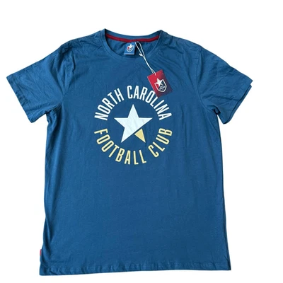 Camiseta Oficial Club de Fútbol de Carolina del Norte 100% Algodón Azul Talla XL NUEVA CON ETIQUETAS Foto 1 de 4