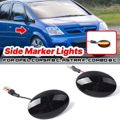Seitenblinker Blinker Schwarz für Opel Astra F Corsa B/C Meriva A Tigra A Sintra - Bild 1 von 4