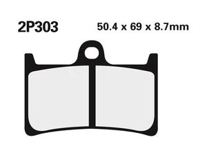 PASTILLAS FRENO NISSIN 2P-303ST DELANTERAS YAMAHA YZF-R1 - Imagen 1 de 1