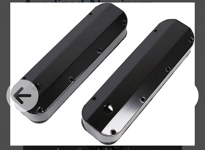 PRW Engine Valve Cover 4030217; Black Fabricated Aluminum for Ford 302/351W SBF - Image 1 of 4