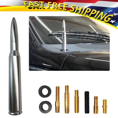 Bullet Cromo Para Antena Ram Dodge Todos los Años Todos los Modelos Alta Calidad EE. UU. S Foto 1 de 4
