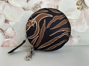 Franco Sarto Coin purse black and brown polyester fabric with zipper closure - Picture 1 of 15