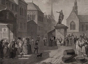 Joseph II Habsburg Abschaffung Kloster Carl Gottlieb Guttenberg Stahlstich 1786 - Bild 1 von 5