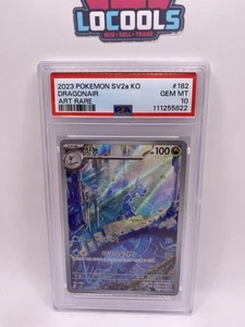 2023 POKEMON Korean SV2a - ART RARE - Dragonair #182 PSA 10 GEM MT - Picture 1 of 2