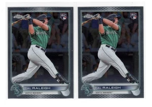 Cal Raleigh RC 2x 2022 Topps Chrome Sonic #149 1st RC Card Lot Seattle Mariners - Bild 1 von 2