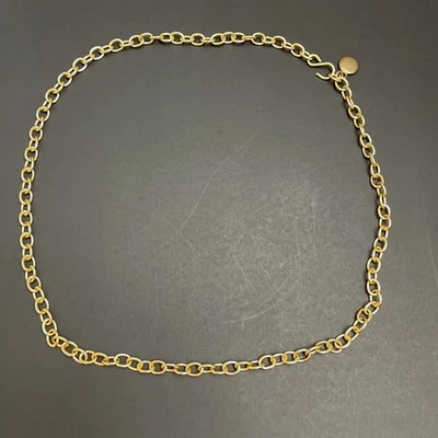 Women Gold Tone Metal Chain Link Belt Hip Waist M 33-34 - Image 1 of 4