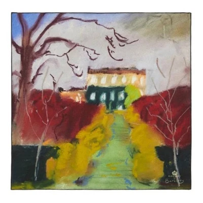 Bufanda cuadrada de seda con estampado de tomillo Burberry Foto 1 de 3