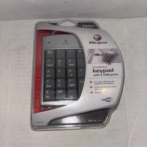 TARGUS Numeric Keypad w/2 USP ports 19 Full Size Keys Data Entry Windows PC NEW. - Picture 1 of 3