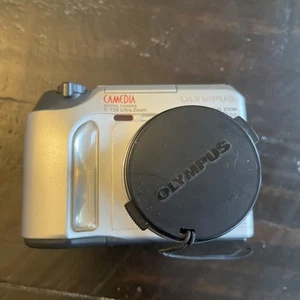 Vintage Olympus Camedia C-725 Ultra Zoom 3MP Camera Silver Compact - Picture 1 of 12