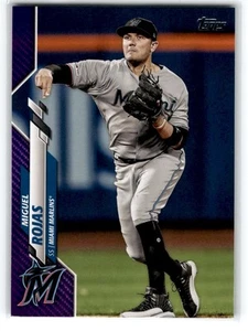 2020 Topps Purple Miguel Rojas Miami Marlins #453 - Picture 1 of 2