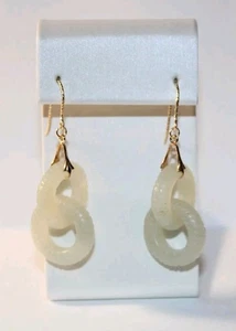 Teufelswerk Ewigkeit Knoten Jade Ohrringe  - Bild 1 von 5