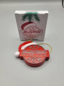 Krispy Kreme Hot Now Original Glazed Light Up Christmas Ornament 2" x 2 5/8" - Picture 1 of 3