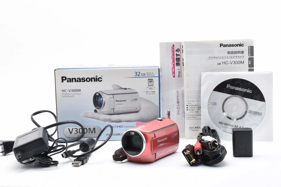 🚀🎁《EXCELENTE COMO NUEVA EN CAJA》Cámara de video digital Panasonic HC-V300M HD rosa JAPÓN✈✈✈✈✈✈✈✈ Foto 1 de 4