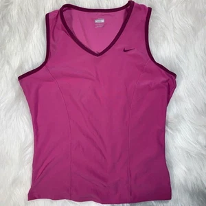 Camiseta sin mangas Nike Fit Dry atletismo rosa fuscia talla M - Imagen 1 de 8