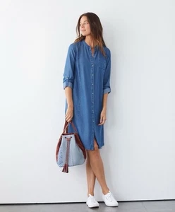 J. Jill Chambray Kleid mit Taschen Gr. Large  - Bild 1 von 7