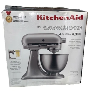 KitchenAid Classic Plus 4.5qt Tilt Head Stand Mixer Silver KSM75SL USA 275 Watts - Picture 1 of 8
