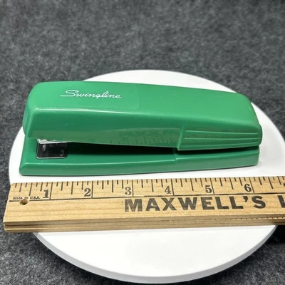 Swingline Stapler Model 545 Green USA Made Vintage Office Tool Tested/Works - Image 1 of 4
