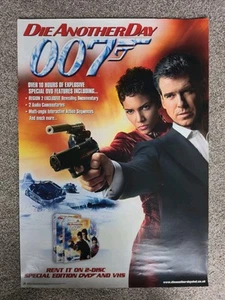 DIE ANOTHER DAY 007 Promo VHS / DVD / Video Shop Original Movie Poster - Picture 1 of 1