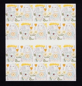 4404-4405 Liebe, König und Königin der Herzen Bogen mit 20 44¢ Briefmarken postfrisch 2009 - Bild 1 von 2