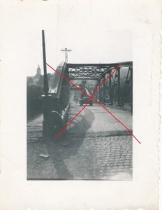 Nr.56309 Foto 2 WK  Wehrmacht Bielitz  Biala  Polen gesprengte Brücke  1939 - Foto 1 di 2