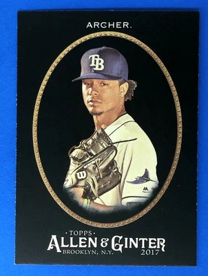 2017 Topps Allen & Ginter X Chris Archer #46 BASEBALL CARD Tampa Bay Rays - Image 1 of 2