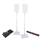ProX X- POLARIS WH X2 Set/2 Polaris Speaker stand in White with Carry Bags