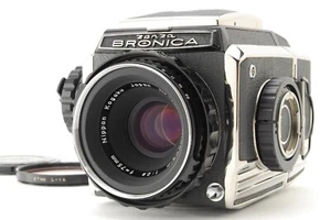 [Near MINT+ w/Cap] Zenza Bronica S2 Late w/ NIKKOR-P 75mm f/2.8 from JAPAN - Picture 1 of 8