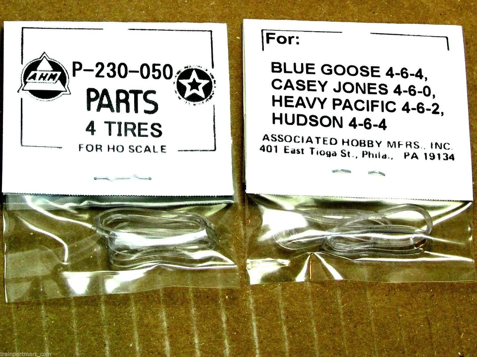 P-230-050 TRACTION TIRE FACTORY ORIGINAL PARTS, AHM & RIVAROSSI HO SCALE TRAINS - Image 1 of 1