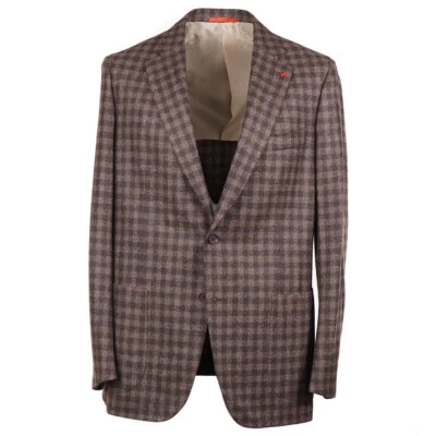 Isaia Napoli Slim-Fit Tonal Check Soft Boucle Wool Sport Coat 44R (Eu 54) NWT - Image 1 of 4