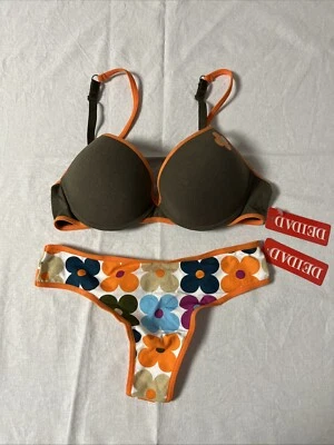 Deidad Damen BH/String Set Gr. 75B EU Kaki SM1426 - Bild 1 von 4