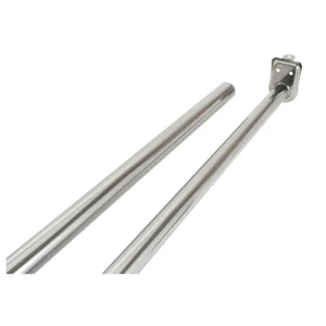 Steel Adjustable Closet Rod 30-48 in. Length Polished Chrome & Mounting Hardware - Picture 1 of 10