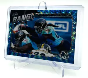 2021 Mosaic Football Derrick Henry BANG! Blue Reactive #29/99 Titans Ravens NFL - Picture 1 of 11